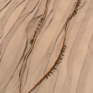 Urban Outfitters Rope and Rhinestone necklace